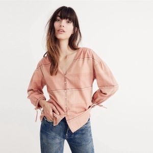 Madewell Plaid Boxy Button Down Shirt